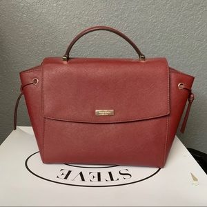Burgundy Kate spade bag